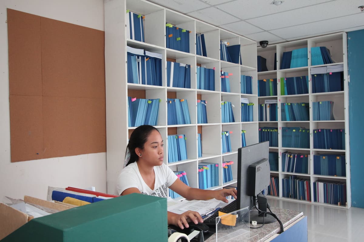 Thư viện tại trường Anh ngữ Cebu Blue Ocean