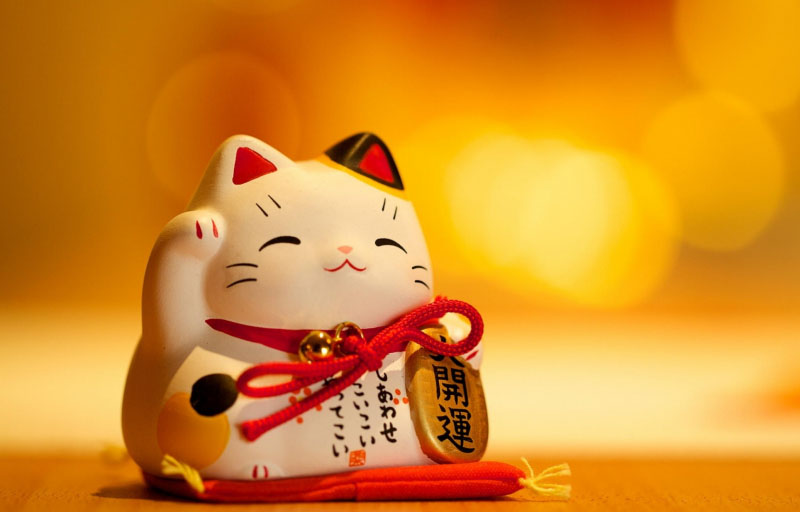 Mèo thần tài là biểu tượng may mắn của người Nhật Bản