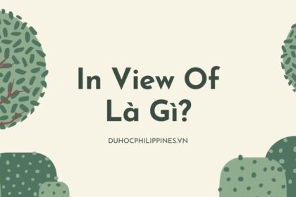 In View Of là gì? Tìm hiểu về cụm từ này trong tiếng Anh
