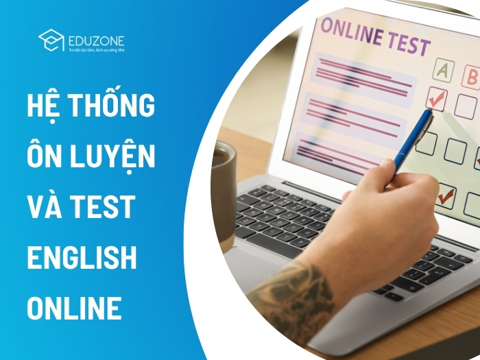 Hệ thống &ocirc;n tập v&agrave; test English online của Eduzone